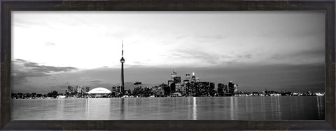 Framed Toronto, Canada (black &amp; White) Print