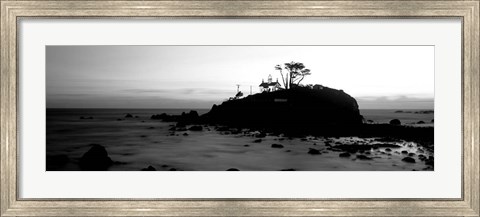 Framed Battery Point Lighthouse circa 1856, Crescent City, California Print