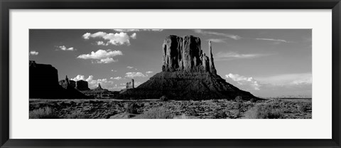 Framed Mittens, Monument Valley Tribal Park, Utah Print