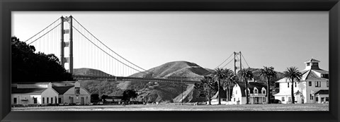 Framed Golden Gate Bridge, Crissy Field, San Francisco, California Print