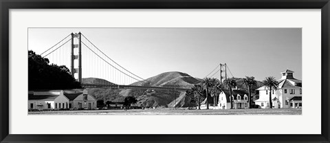 Framed Golden Gate Bridge, Crissy Field, San Francisco, California Print