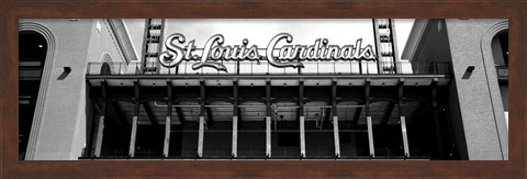 Framed Low angle view of the Busch Stadium in St. Louis, Missouri Print