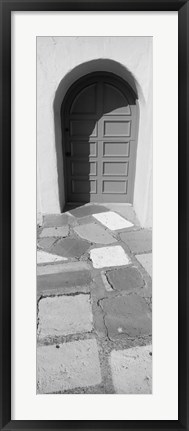 Framed Multi-colored tiles in front of a door, Balboa Park, San Diego, California Print