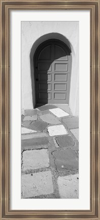 Framed Multi-colored tiles in front of a door, Balboa Park, San Diego, California Print