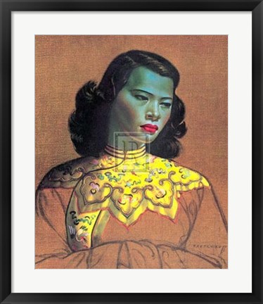 Framed Chinese Girl Print