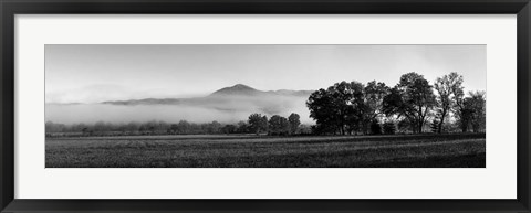 Framed Fog over mountain, Cades Cove, Great Smoky Mountains National Park, Tennessee Print