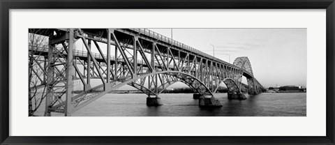 Framed South Grand Island Bridge, Niagara River, Grand Island, NY Print