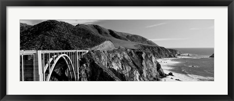 Framed Bixby Creek Bridge, Big Sur, California Print