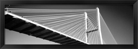 Framed Talmadge Memorial Bridge, Savannah, Georgia Print