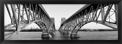 Framed South Grand Island Bridges, NY Print