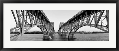 Framed South Grand Island Bridges, NY Print