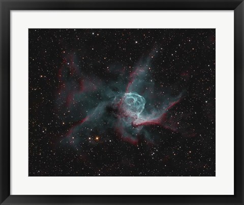 Framed NGC 2359, Thor&#39;s Helmet Print