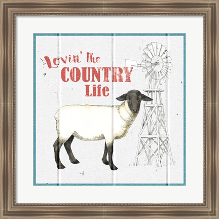 Framed Farm To Table I Print