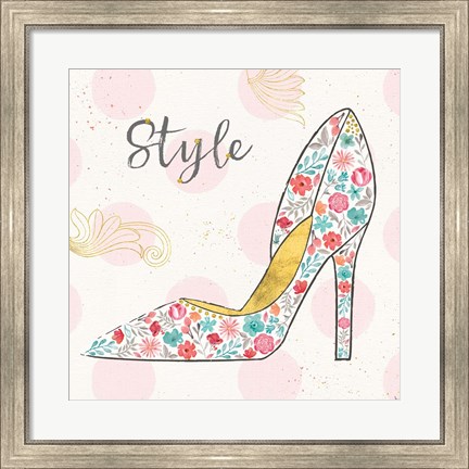 Framed Fashion Blooms II Print