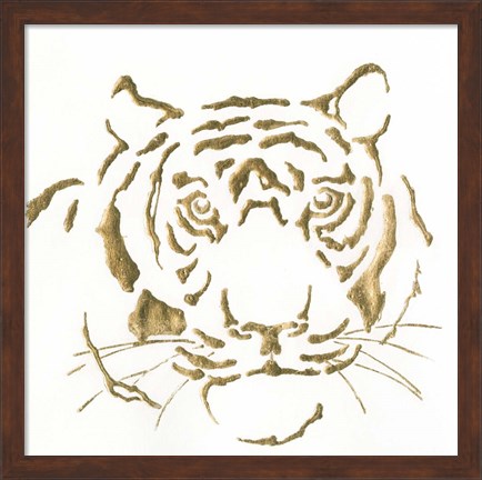 Framed Gilded Tiger Print