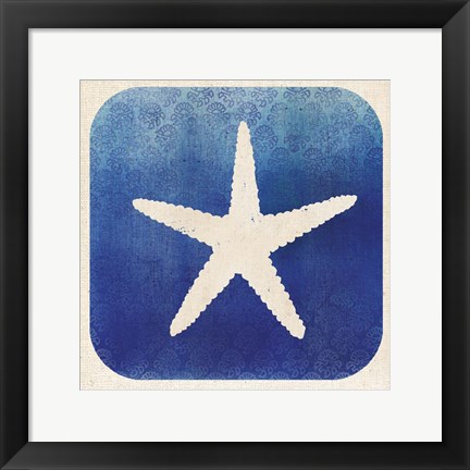 Framed Watermark Starfish Print