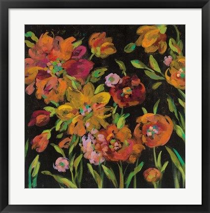 Framed July Garden Trio III Print