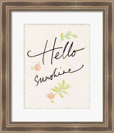 Framed Hello Sunshine Print