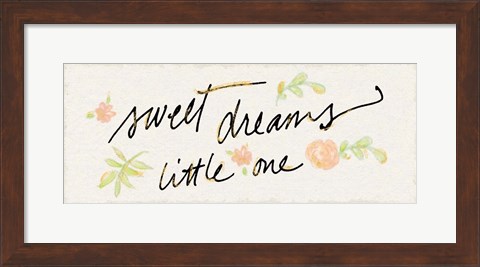 Framed Sweet Dreams Little One Print