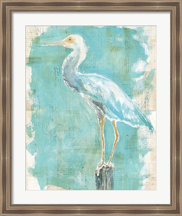 Framed Coastal Egret II Print