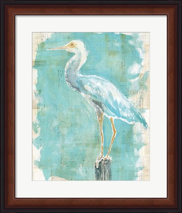 Framed Coastal Egret II Print