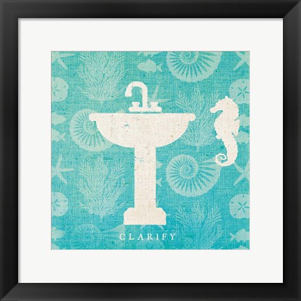 Framed Pacific Bath II Print