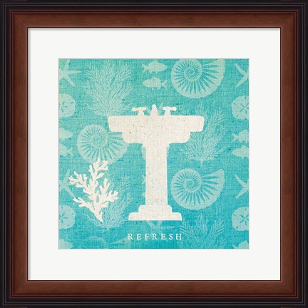 Framed Pacific Bath III Print