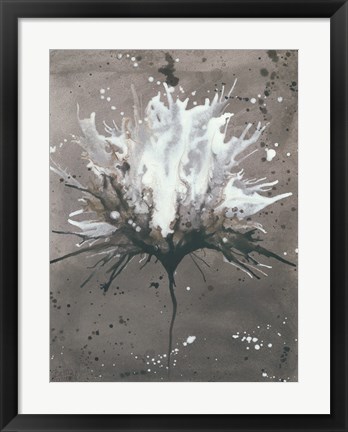 Framed Splash of Flowers I Print