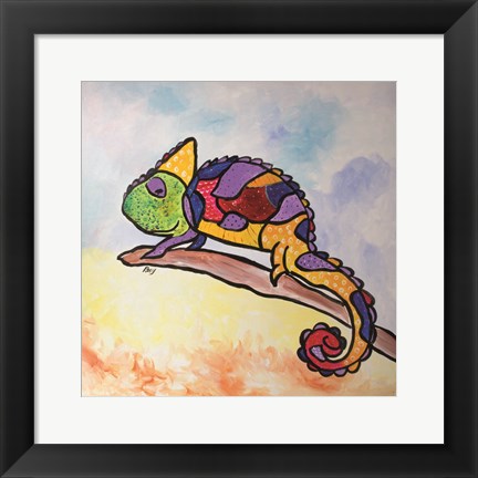 Framed Colorful Creature Print