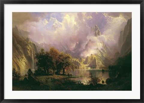 Framed Rocky Mountain Landscape Print