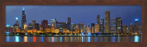 Framed Chicago Skyline Print