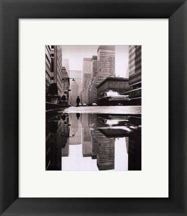 Framed Park Avenue NYC 1964 Print