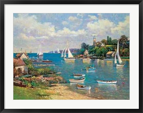 Framed Sailing in Print