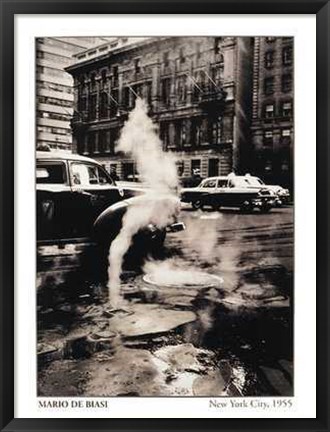 Framed New York City 1955 Print