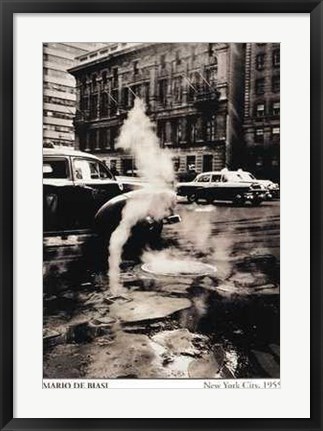 Framed New York City 1955 Print