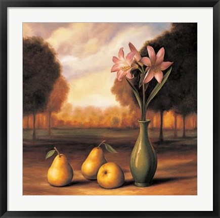 Framed Pear Landscape Print