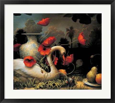 Framed Kevin Sloan - Seduction of Cygnus Size 23.75x19.75 Print