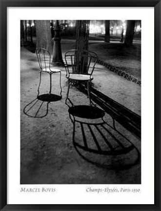 Framed Champs-Elysees, Paris 1930 Print