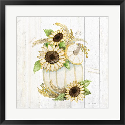 Framed Autumn Elegance II Gold Print