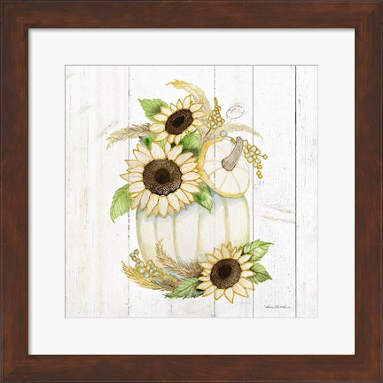 Framed Autumn Elegance II Gold Print