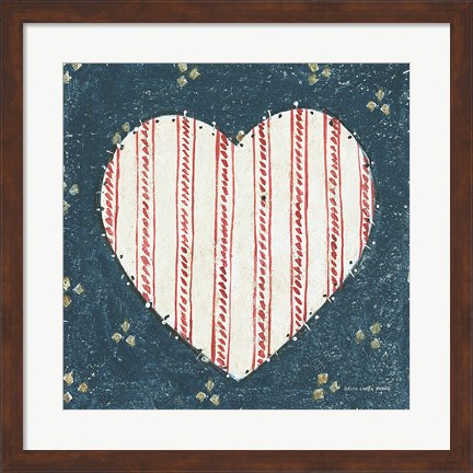 Framed Americana Quilt I Print