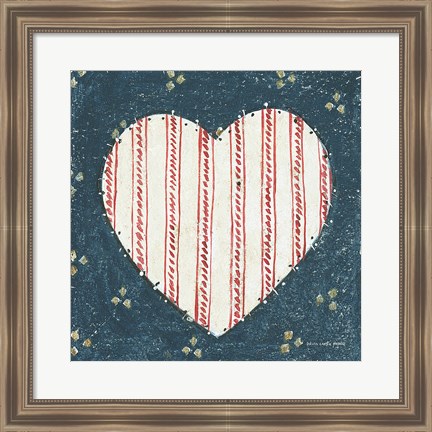 Framed Americana Quilt I Print