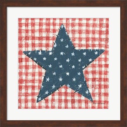 Framed Americana Quilt II Print