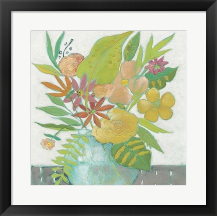 Framed Homestead Floral II Print