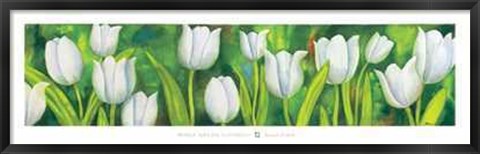 Framed Tulipani Bianchi Print