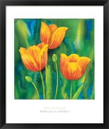 Framed Composizione di Tulipani Print