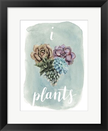 Framed Life is Succulent II Print