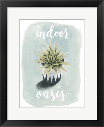 Framed Life is Succulent III Print