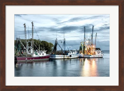 Framed Shrimping Fleet Print