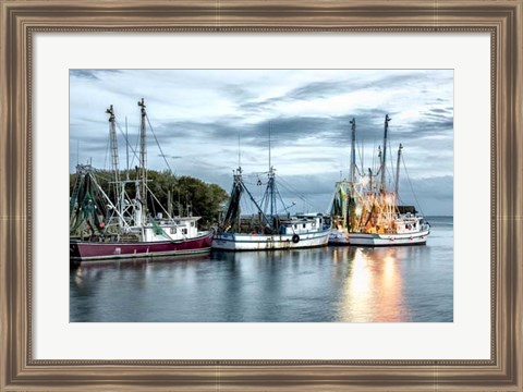 Framed Shrimping Fleet Print